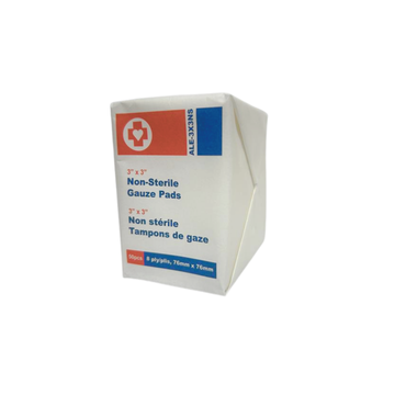 3" x 3" Non-Sterile Gauze 8-Ply (Bag of 50)