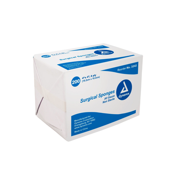4" x 4" Non-Sterile Gauze 8-Ply (Bag of 200)