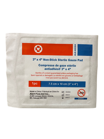 3" x 4" Non-Stick Sterile Gauze Pad (Single)