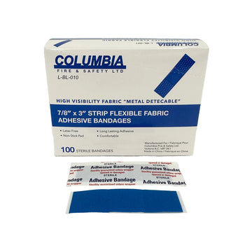 Blue Food Prep Strip Cloth Bandages (Bag of 100)