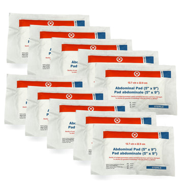 5" x 9" Sterile Abdominal Pad (Bag of 10)