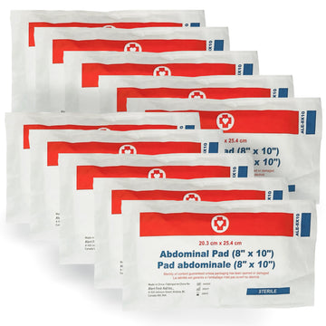 8" x 10" Sterile Abdominal Pad (Bag of 10)