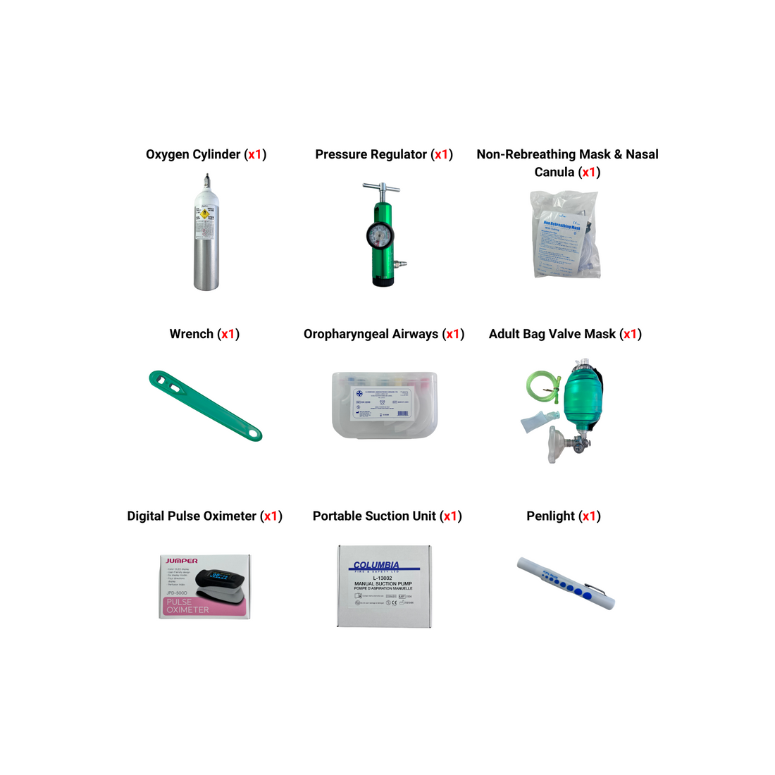 Advanced Oxygen Kit (WorkSafeBC 2024)