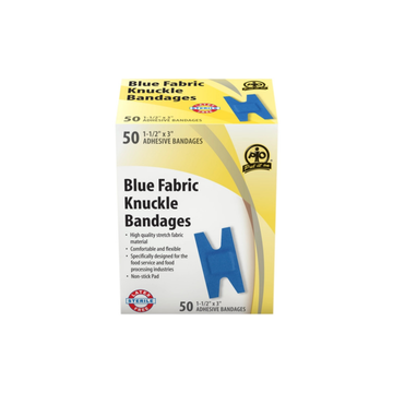Blue Food Prep Knuckle Cloth Bandages (Bag of 40)