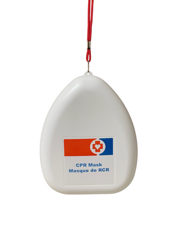 CPR Pocket Mask with O2 Inlet - Clamshell Case (Single)