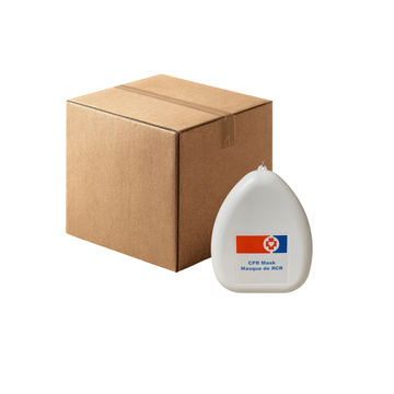 CPR Pocket Mask with O2 Inlet - Clamshell Case (Box of 50)