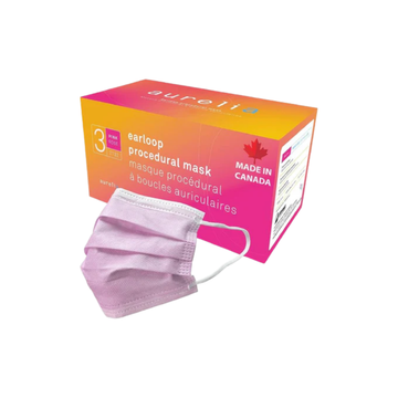 Earloop Surgical Masks - Pink (Box of 50)