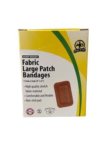 Heavy Duty Cloth Patch Bandage (Box of 50)