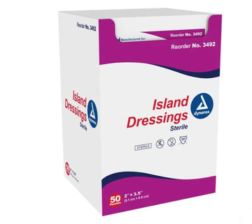 2" x 3.75"  Island Dressing Sterile (Box of 50)