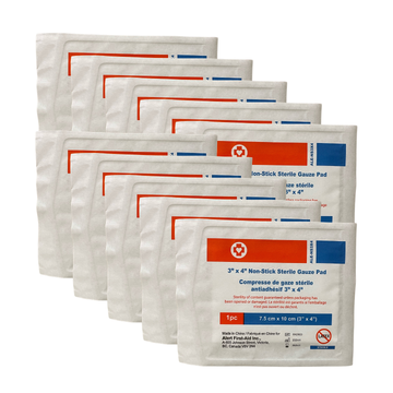 3" x 4" Non-Stick Sterile Gauze Pad (Bag of 10)