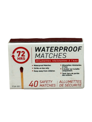 Waterproof Matches (Box of 40)